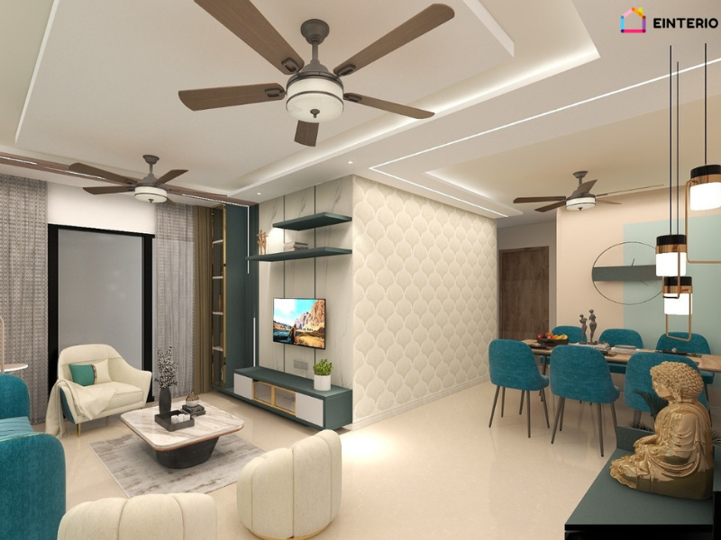 Modern Living and dining room 